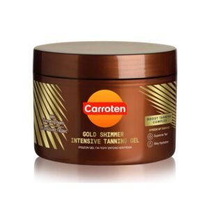 Carroten Gold Shimmer Intensive Tanning Gel – Instant Tan Enhancer with Added Shimmer – Water-Resistant with Carrot and Coconut Oil – Vitamin A & E For Moisture and Hydration – 5 Fl Oz