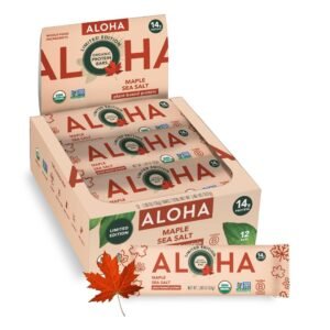 Aloha Organic Maple Sea Salt Protein Bar