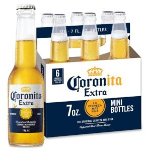 Corona Extra Coronita Import Beer, 6 pk, 7 fl oz Mini Bottles, 4.6% ABV