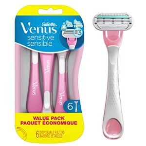 Gillette Venus Sensitive Skin Disposable Women's Razor, 6 Count